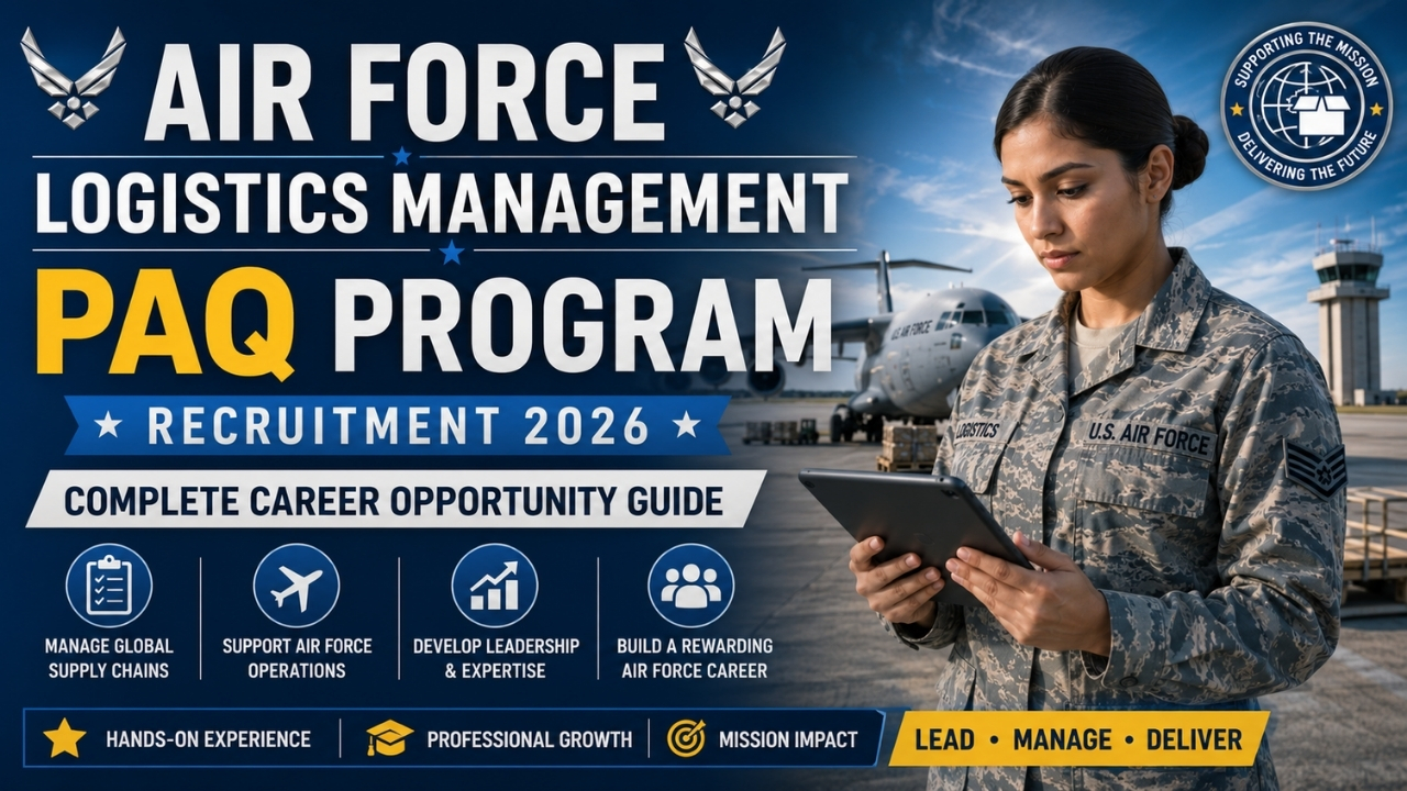 Air Force Logistics Management PAQ Program Recruitment 2026: Complete Career Opportunity Guide
